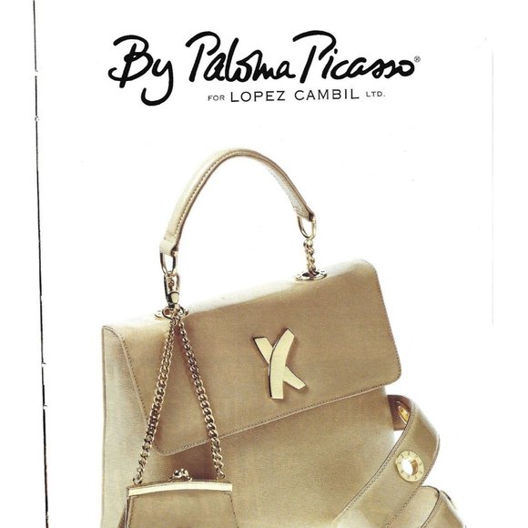 Palsma Picasso Handbag for Lopez Cambil AD 1990s Vintage Print Ad - Picture 2 of 2